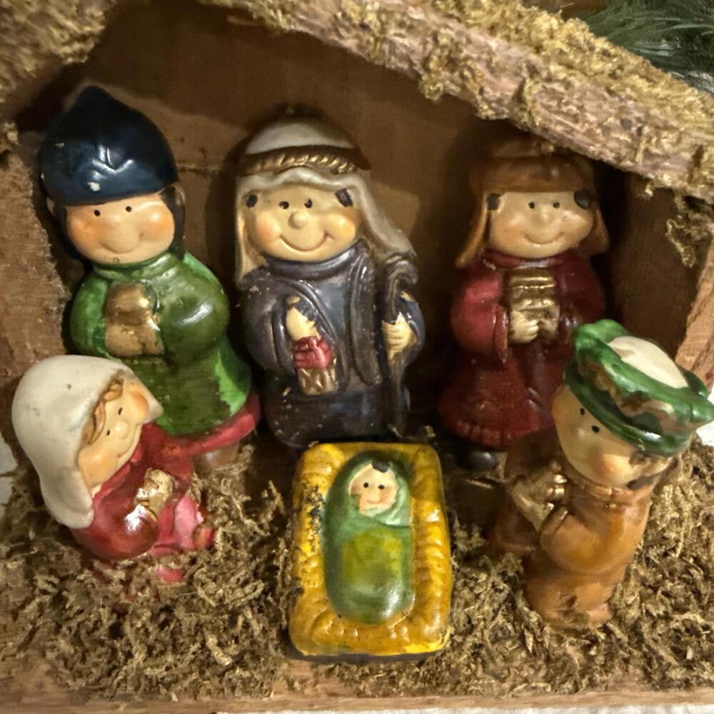 VTG Nativity Set Christmasville Ronnie Walter Baby Jesús Holiday Christmas Decor - Picture 2 of 8